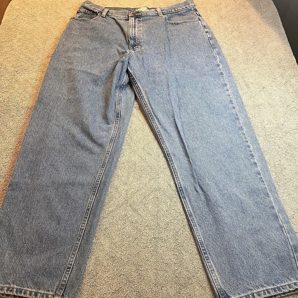 Vintage LL Bean Classic Fit Jeans Light Wash Denim High Rise Relaxed 18 Regular
